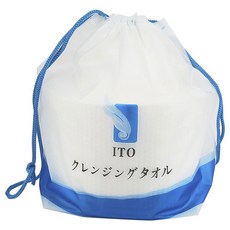 ITO 日本伊藤 捲筒式珍珠紋洗臉巾, 1捲, 白色