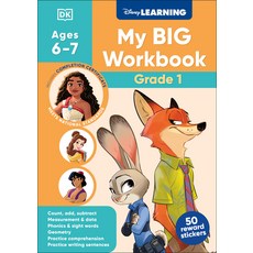 (英文圖書)Disney Learning Big Workbook Grade 1: Math & English Workbook for Kids Aged 6-7 ... 平裝版, DK Publishing (Dorling Kind..., 英文