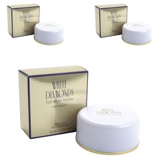 ELIZABETH TAYLOR 白色鑽石體香粉, 3個, 75克
