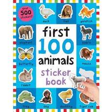 (英文圖書)First 100 Stickers: Animals: Over 500 Stickers 平裝版, Priddy Books Us, 英文