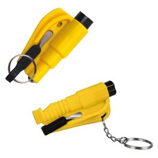 黃色小破窗器 多功能汽車破窗器 車載求生工具 安全錘 逃生錘 救生錘 車窗擊破器 應急逃生錘 汽車安全工具, 1, 1個