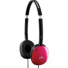 JVC 扁平輕量折疊式耳機, 粉色的