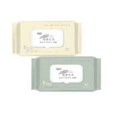 菲力寶寶 植感生活 超純水柔濕巾, 80抽