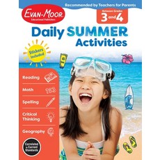 (英文圖書) Daily Summer Activities Moving from 3rd to 4th Gr 平裝版, Evan Moor Educational Publi..., 英文