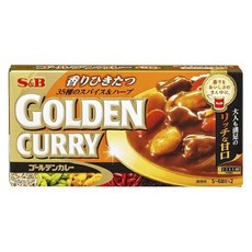S&B 愛思必 金牌香醇濃郁咖哩 甜味, 1盒, 198g