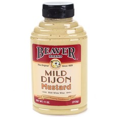 BEAVER BRAND 溫和的第戎芥末白葡萄酒醬, 1個, 312克