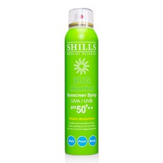 SHILLS 防蚊防曬冰鎮噴霧 SPF50 UVA/UVB 清爽保濕草本綠 180ml, 1瓶