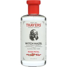 THAYERS 金縷梅無酒精化妝水 玫瑰花瓣, 1個, 355ml