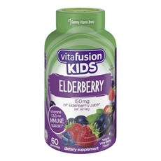 Vitafusion 兒童接骨木漿果 150 毫克軟糖, 1個, 60入, 60顆