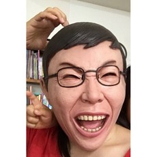 瘋狂派對 萬聖節面具 柯文哲面具 尾牙表演道具 乳膠面具 柯P頭套, 詳見包裝