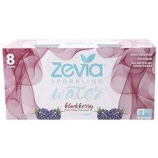 Zevia 閃閃發光的水黑莓, 8件, 355毫升