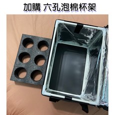 簡易型外送包 23L, 23L＋支架＋掛勾＋底版+六孔杯架