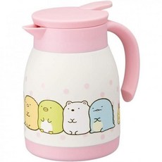 日本進口角落小夥伴不鏽鋼真空保溫保冷桌上水壺 保溫瓶, 1個, 600ml