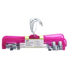 honey can do 水晶有色西裝衣架裙子褲子衣架, 5件, 粉色的