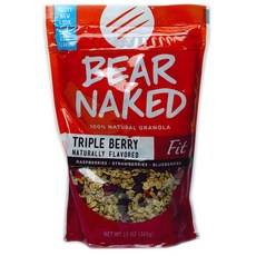 bear naked bear naked 格蘭諾拉麥片, 1包, 340g, Triple Berry Crunch