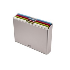 Joseph Joseph 砧板組 銀色, 砧板 R 4 件 + 砧板架, 1個