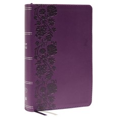 (英文圖書) Kjv Personal Size Large Print Single-Column Reference Bible Leathersoft Purple Red Letter... Imitation Leather, Thomas Nelson, 英文, 人造皮革