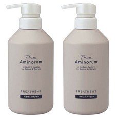 KUMANO 熊野油脂 The Aminorum胺基酸放鬆修護潤髮乳, 2個, 400ml