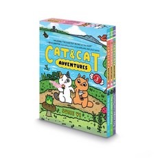 (英文圖書)Cat & Cat Adventures 3-Book Box Set: A Graphic Novel 平裝版, Harperalley, 英文
