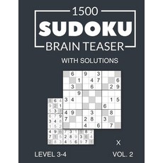 (英文圖書) 500 Sudoku Brain Teaser Samurai with solutions: Level 3-4 (medium to difficult) Volume 1 平裝版, Independently Published, 英文