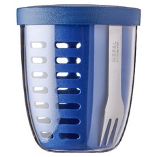 蔬果沙拉杯 600ml, 1個, 鮮豔的藍色