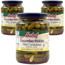 Sadaf 無麩質迷你酸黃瓜, 3罐, 680g