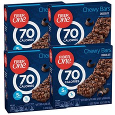 FIBER ONE 70卡巧克力能量棒, 4盒, 116g