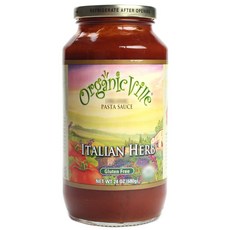Organicville 義大利麵醬義大利香草, 1個, 680克
