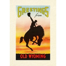 (英文圖書) Vintage Lined Notebook Greetings from Old Wyoming Bronco 平裝版, Found Image Press, 英文