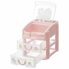 日貨 角落生物 雙層收納盒 正版授權 飾品盒 珠寶盒 桌上置物盒 角落小夥伴, 粉色