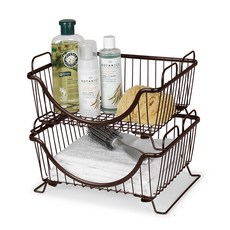 SPECTRUM Ashley堆疊式廚房儲物托盤, 青銅