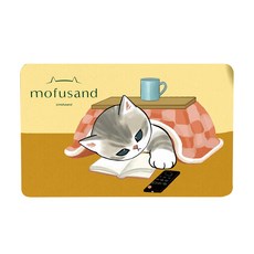 喵到寶 日本貓福珊迪雙層科技布防滑吸水軟式珪藻土地墊40x60cm 浴室踏墊, 貓福珊迪-SE-101