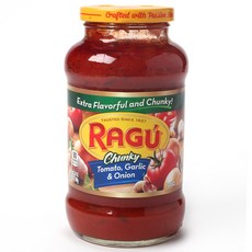 RAGU 義大利麵醬 番茄大蒜洋蔥口味, 1罐, 680g
