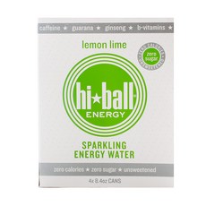 hi ball 高球氣泡能量水檸檬酸橙, 4件, 250毫升