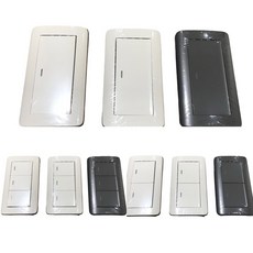 Panasonic 國際牌 RISNA系列開關 (一開關/二開關/三開關) 附蓋板 - 白銀邊/白金邊/灰銀邊, 1個