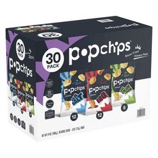 popchips 海鹽12粒+燒烤12粒+酸奶油洋蔥6粒, 690g