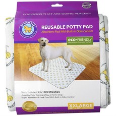 POOCH PAD 可重複使用的吸水四十狗便盆墊白色, 1個, 1個