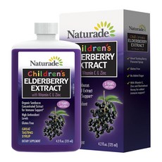 Naturade 接骨木萃取物維他命C+鋅液, 1瓶, 125ml