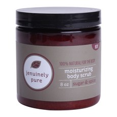 JENUINELY PURE 保濕身體磨砂糖和香料, 1個, 227克