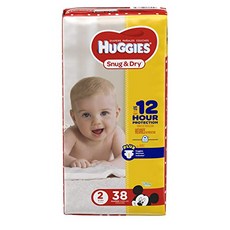 HUGGIES 好奇 迪士尼印花黏貼型尿布, 第2階段, 38片