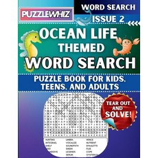 (英文圖書) Ocean Life - Themed Word Search - Fun & Educational Puzzles for Kids Teens an... 平裝版, Puzzlewhiz, 英文