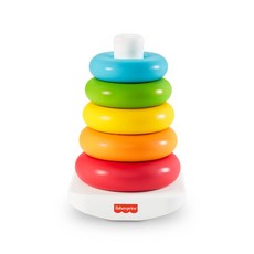 Fisher-Price 費雪環保彩虹套圈【奇哥代理公司貨】寶寶玩具 堆疊玩具 顏色認知 手眼協調, 彩虹色