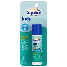 COPPERTONE 兒童防曬棒 SPF55, 1入, 17g