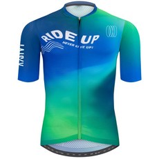 BAISKY百士奇自行車衣男款空力短車衣 追風 綠色撞色拼接設計，透氣排汗，多口袋收納