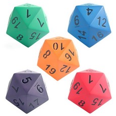 20面數字骰子, 不挑色(隨機配色)