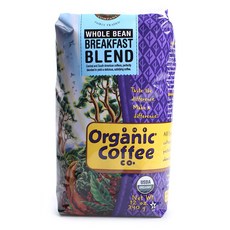 TheOrganicCoffeCo 早餐綜合咖啡豆, 340克, 整豆（無研磨）