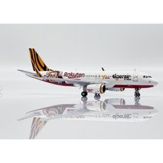 JC 金屬 1:400 虎航台灣 A320 樂天彩繪機模型 EW4320015, 詳見包裝