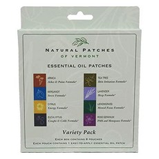 NaturalPatchesOfVermont 精油身體貼片, 8件, 1入, 檸檬草