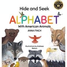 (英文圖書)Hide and Seek Alphabet With American Animals 精裝版, Finch Press, 英文