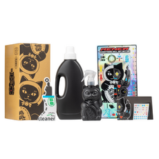 勇氣雜貨商行 環保萬用清潔劑套組 (福福貓小瓶 x1 + 補充大瓶 x1) 贈日本製清潔噴頭, 1套, 350ml